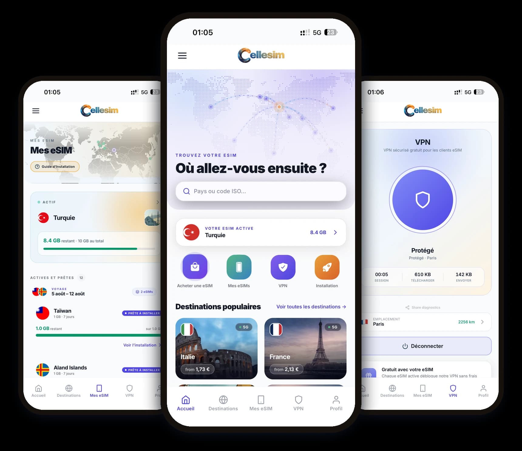 Application eSIM Cellesim