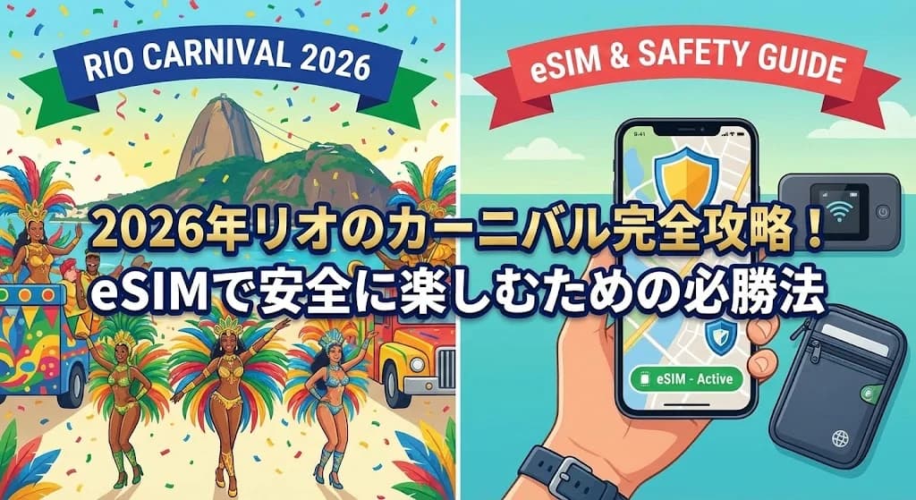 2026년 리우 카니발 완벽 가이드: eSIM과 함께 안전하고 스마트하게 즐기는 법