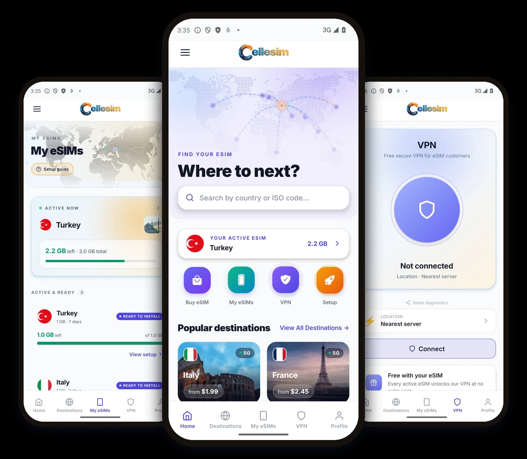 Cellesim eSIM-app