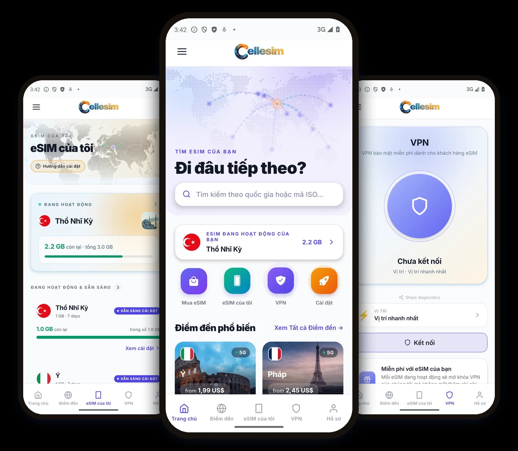 Ứng dụng eSIM Cellesim