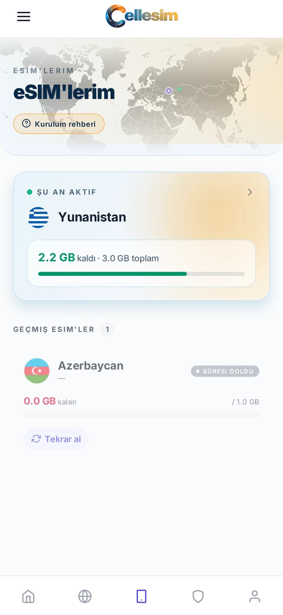 Cellesim · VERİ KULLANIMI