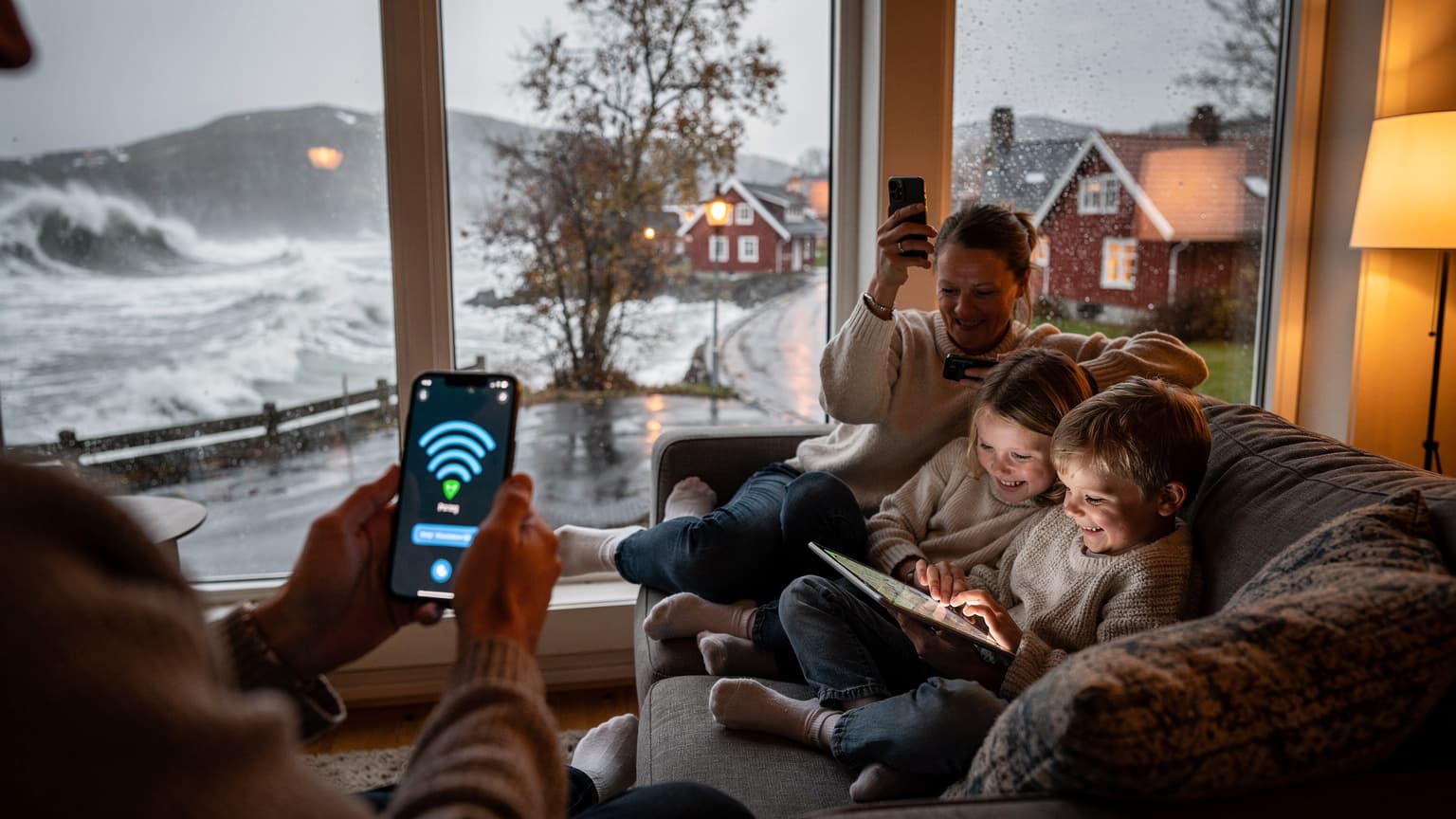 Høststormer i Nord-Europa 2026: Slik sikrer du stabil mobildata med eSIM for familien
