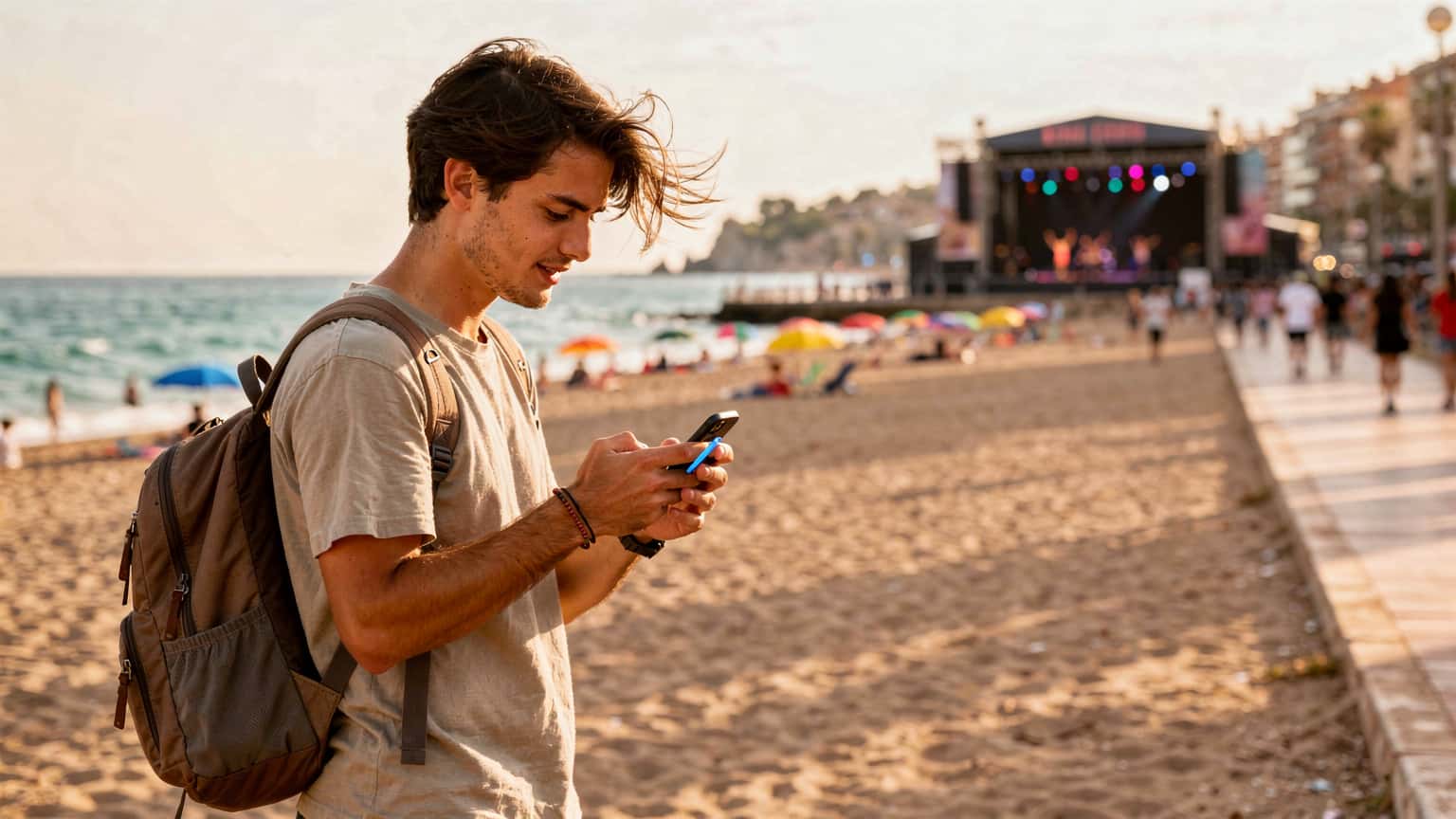 Verano 2026: Tu eSIM para España, Playas y Festivales (Por Menos de €30)