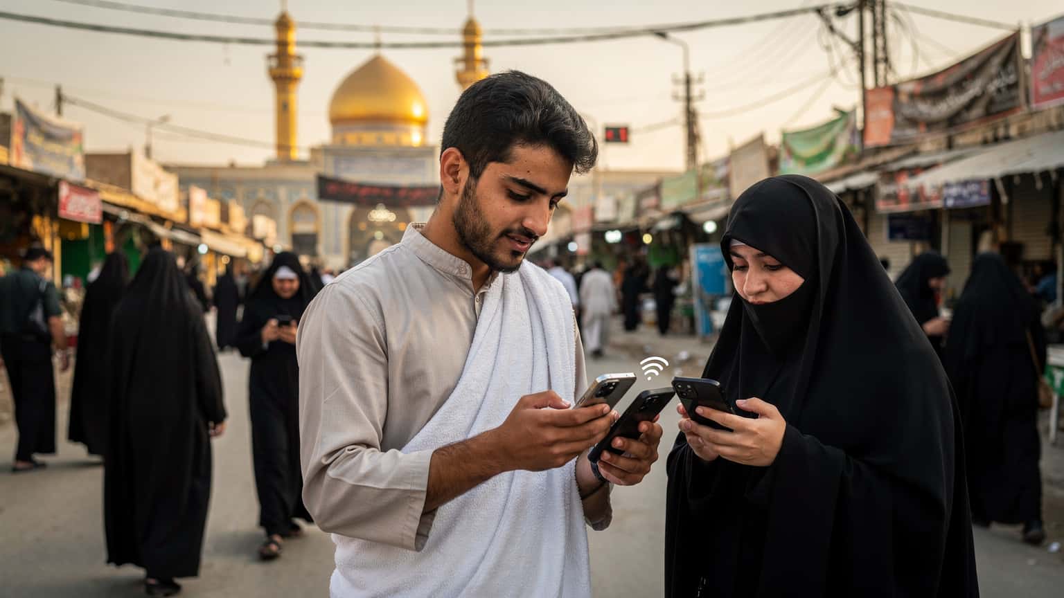 راهنمای eSIM برای زائران اربعین 1405: اتصال مطمئن و ارزان در عراق و سوریه