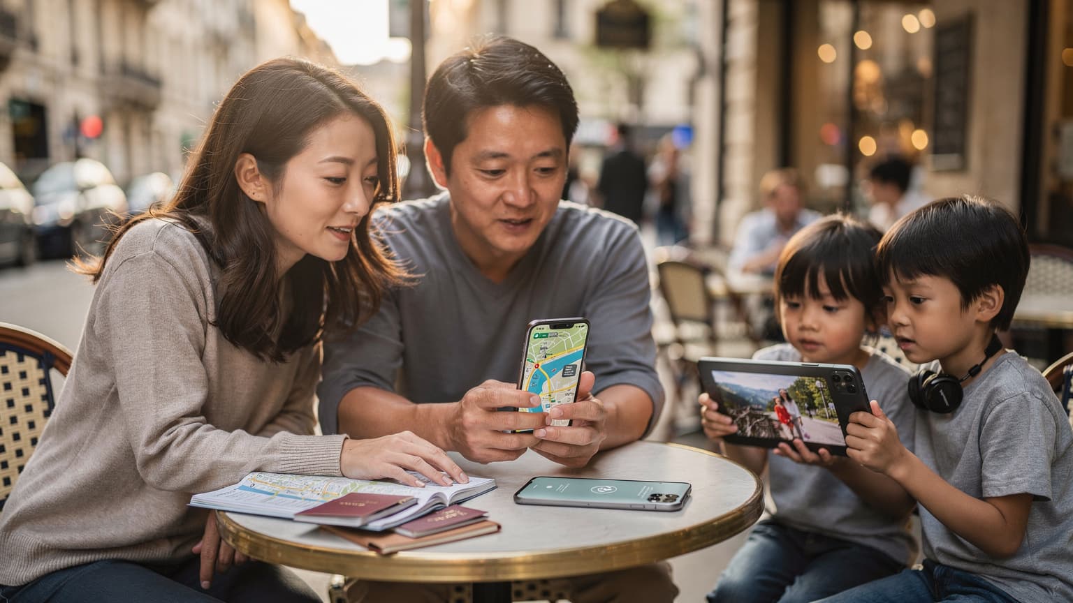 iPhone 18と最新Androidで海外eSIMを最大限活用!家族旅行の通信術2026