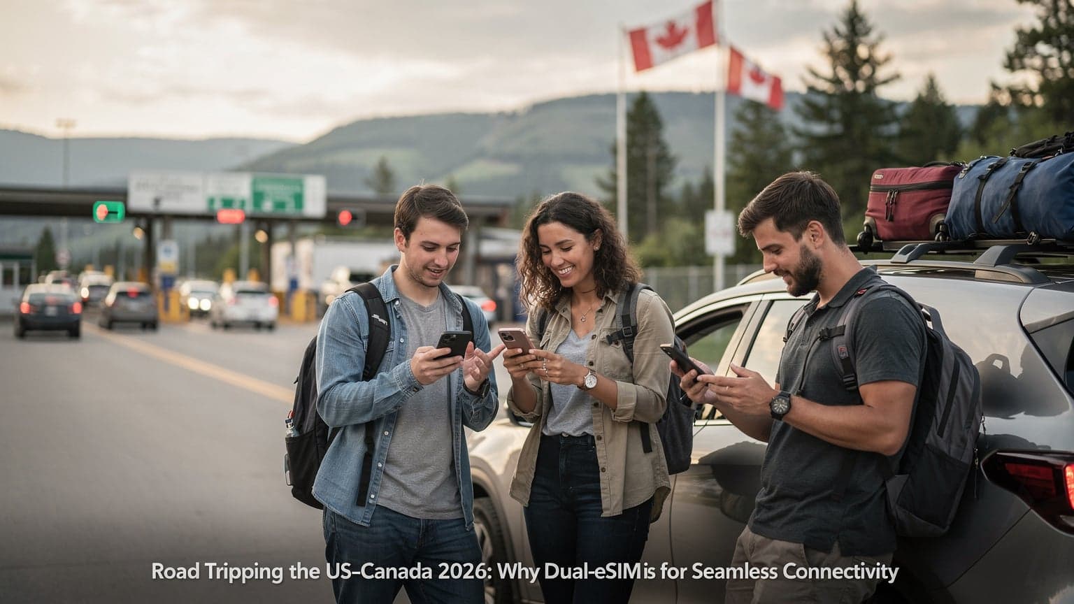 Road Tripping the US-Canada Border 2026: Why Dual-eSIM is Your Best Bet for Seamless Connectivity