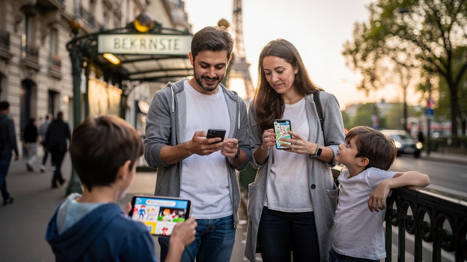 Paříž s dětmi 2026: Jak eSIM zajistí data pro Disney+ i metro bez starostí?