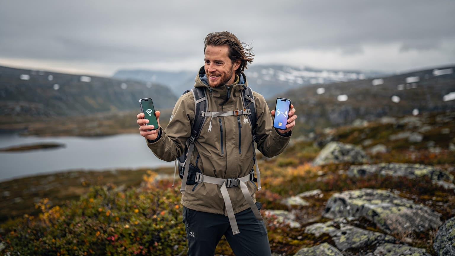 Hajka i fjällen 2026: Få täckning där mobilen sviker med ett extra eSIM