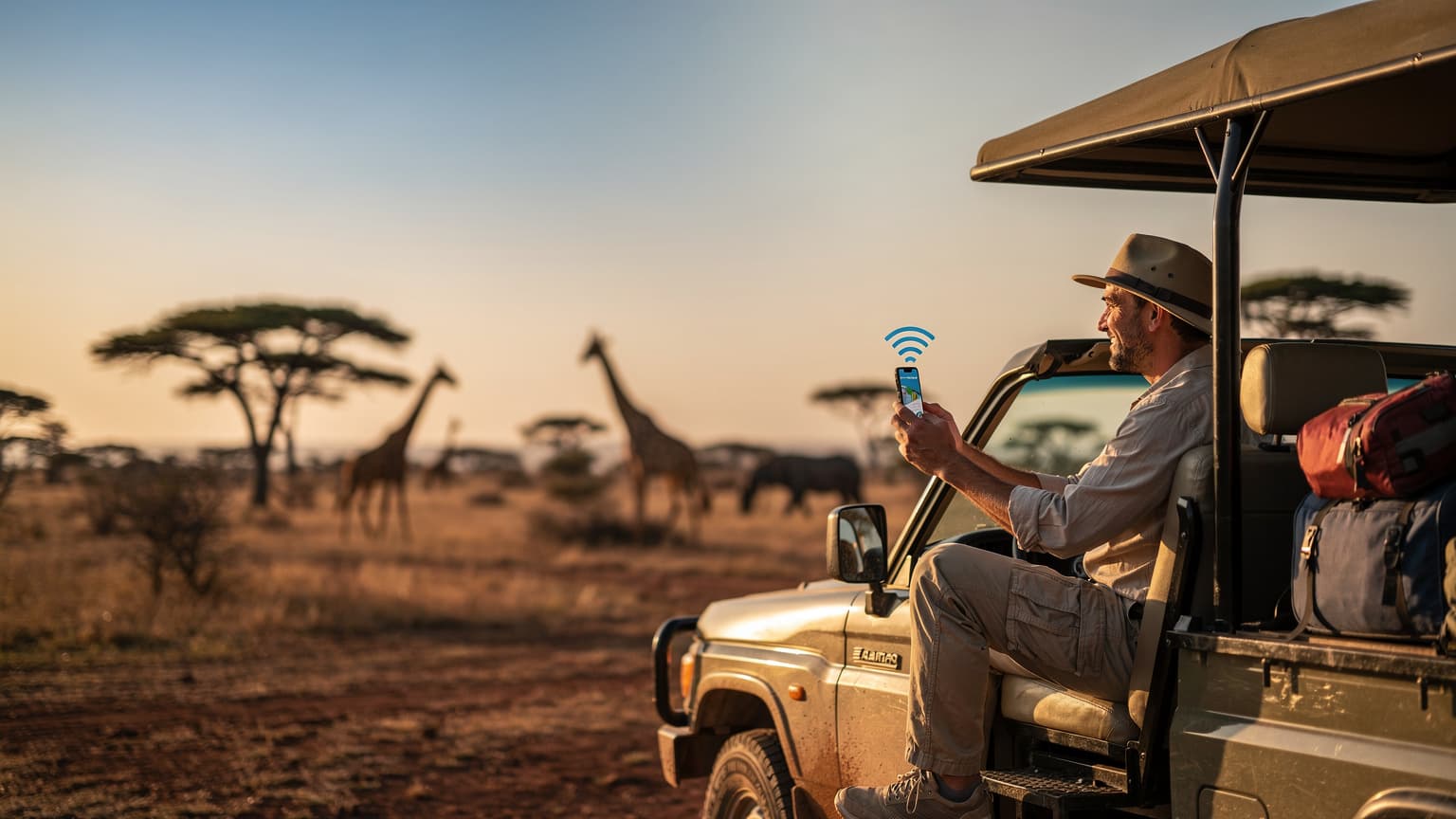 eSIM para Safari em África 2026: O Guia Definitivo para Viajar Conectado