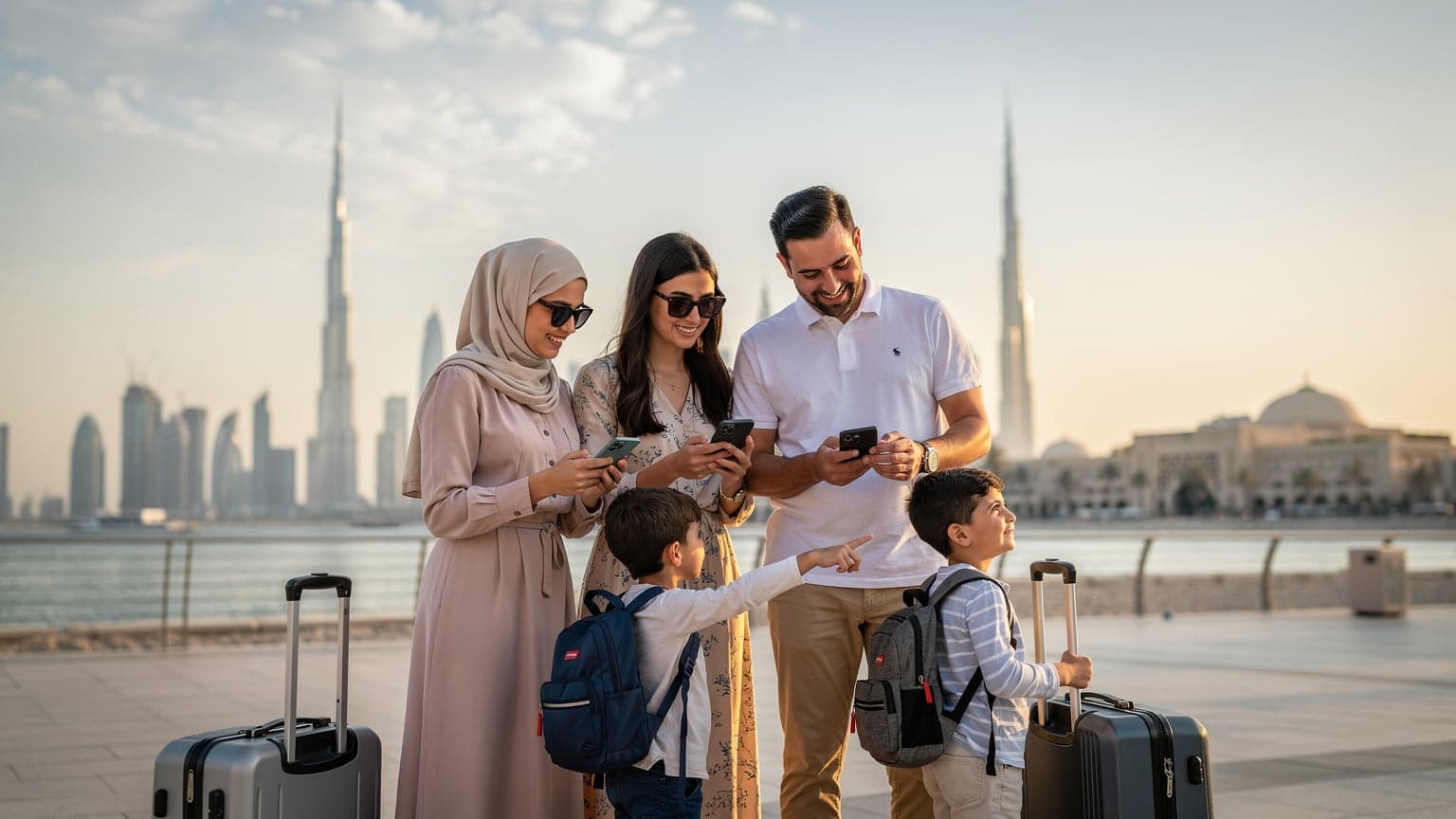عطلة عائلية في الإمارات 2026: لماذا eSIM هي الخيار الأنسب لكم؟