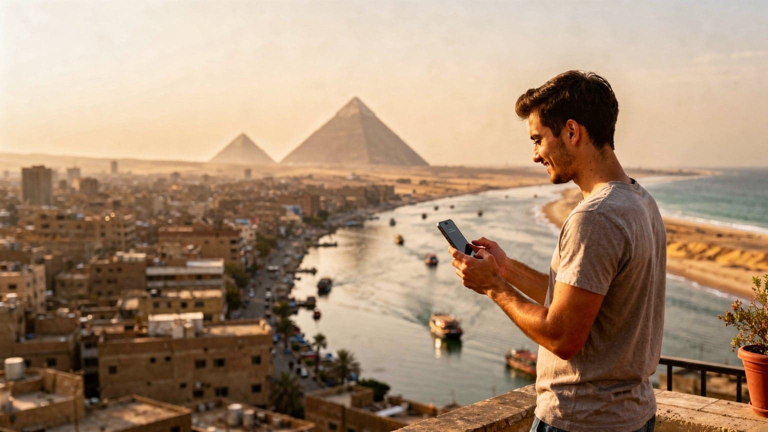 Ghid Complet eSIM Egipt 2026: Conectat în Cairo, pe Nil și la Marea Roșie