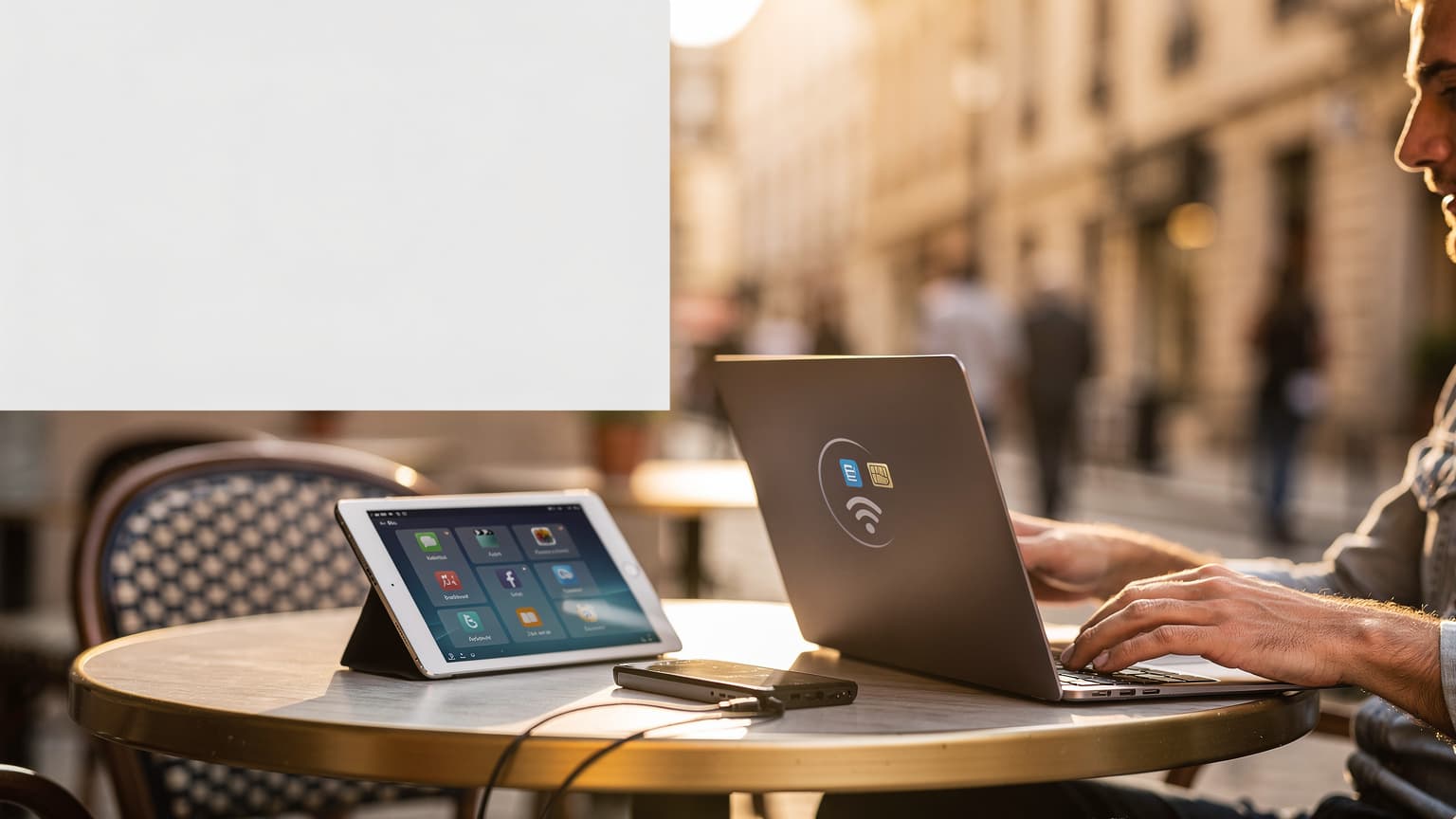 Sådan Deler du din eSIM-Data med Laptop og Tablet i Udlandet