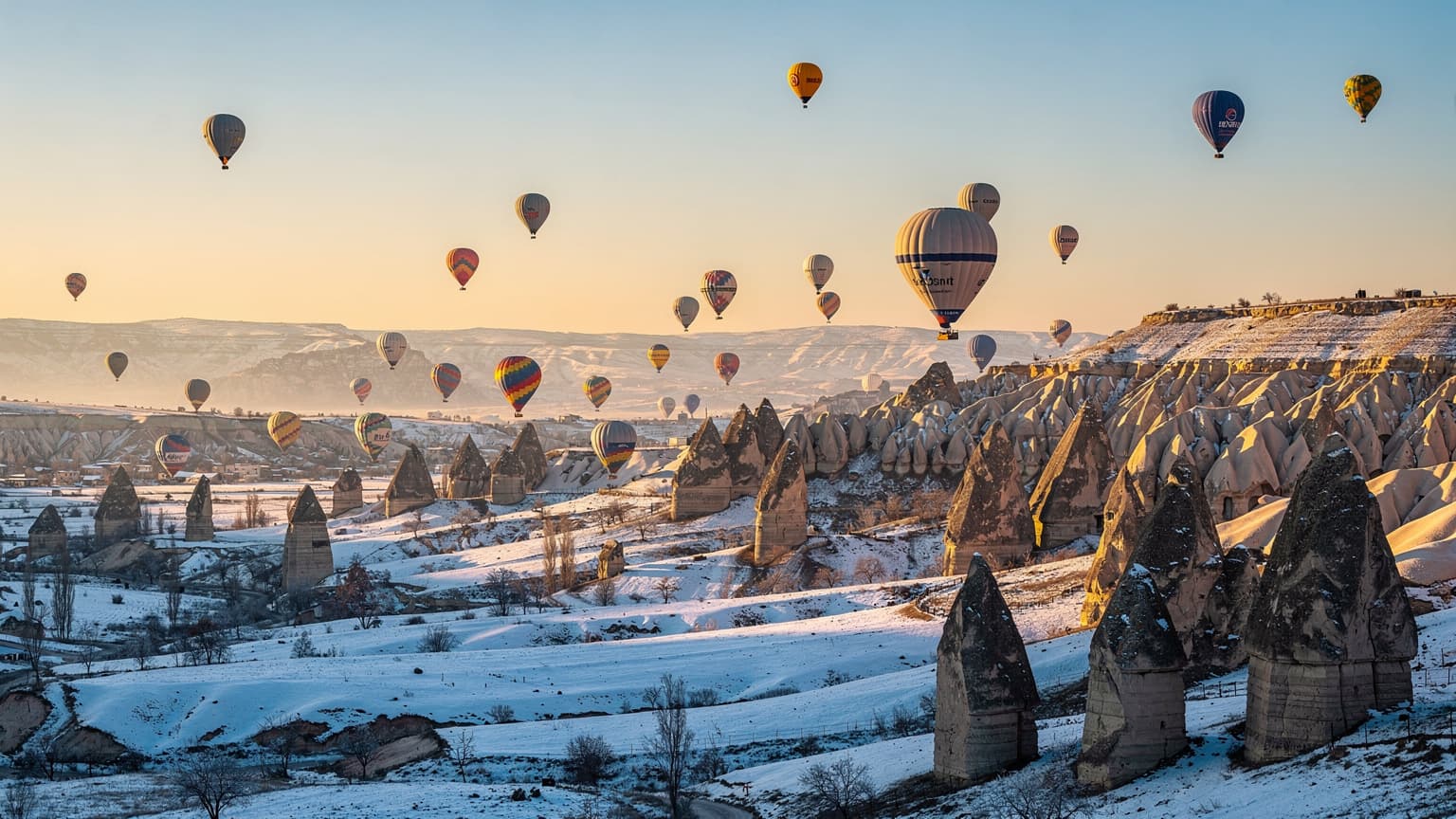 2026年冬〜春トルコ旅行の完全ガイド!カッパドキアの雪景色と気球の絶景