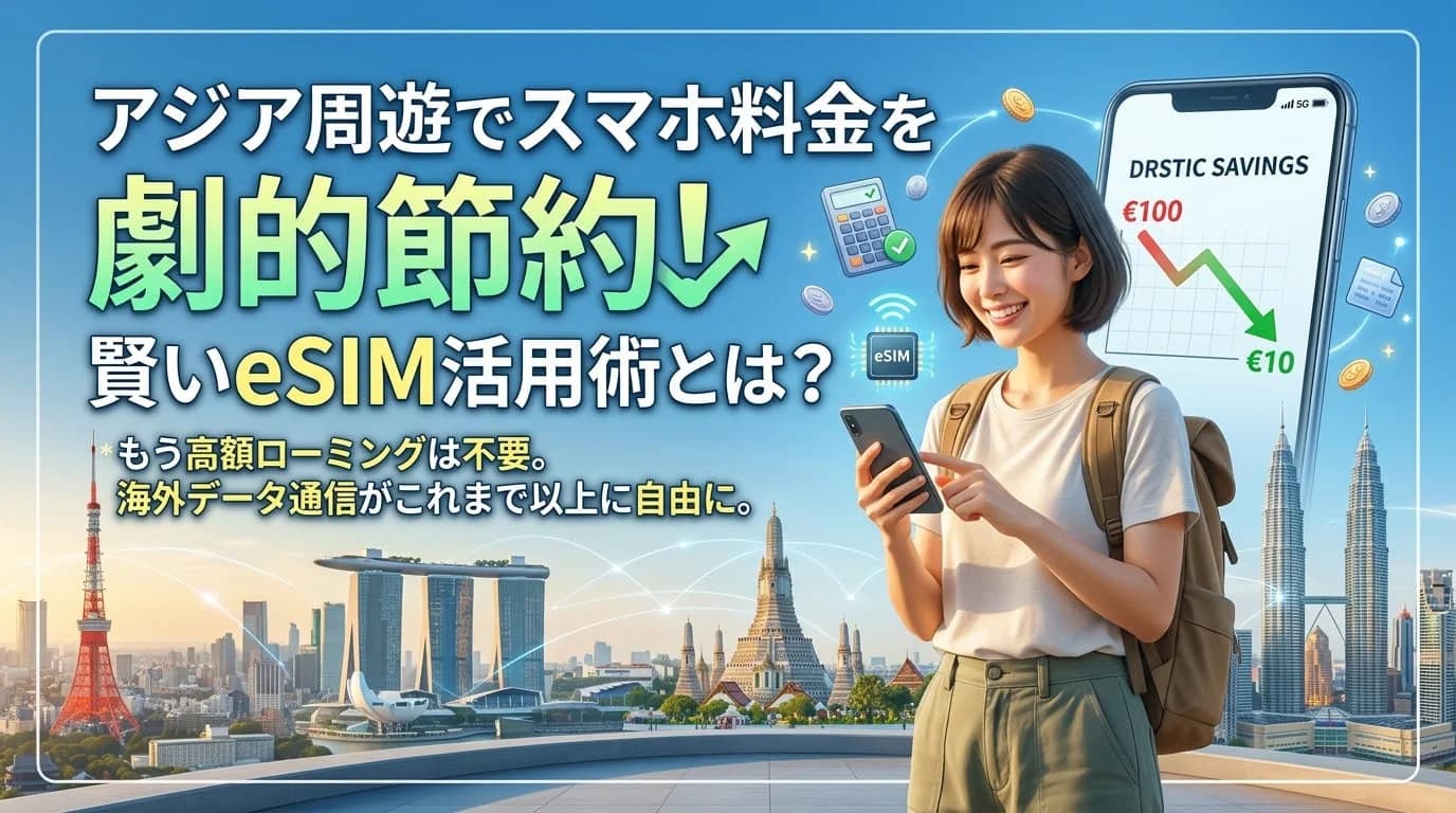 アジア周遊でスマホ料金を劇的節約!賢いeSIM活用術とは?