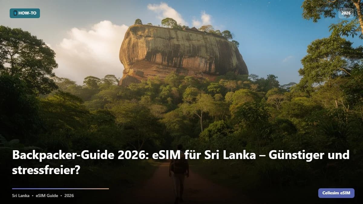 Backpacker-Guide 2026: eSIM für Sri Lanka – Günstiger und stressfreier?