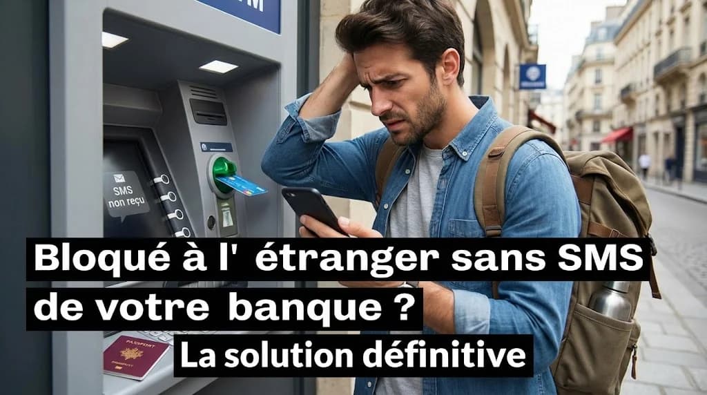 Bloqué à l'étranger sans SMS de votre banque ? La solution définitive