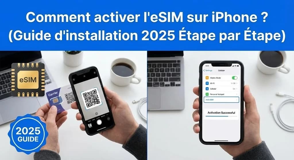 Comment activer l'eSIM sur iPhone ? (Guide d'installation 2025 Étape par Étape)