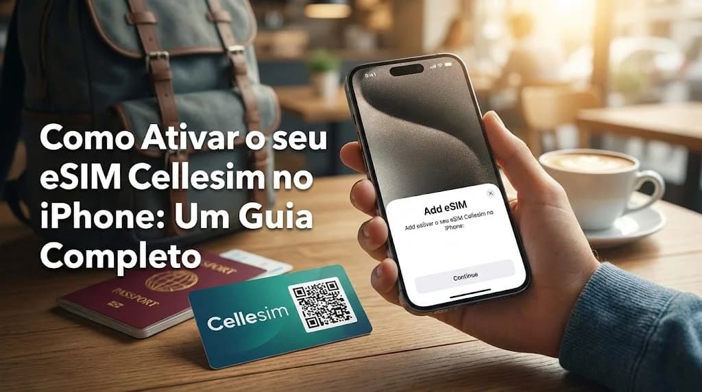 Como Ativar seu eSIM Cellesim no iPhone: Um Guia Completo