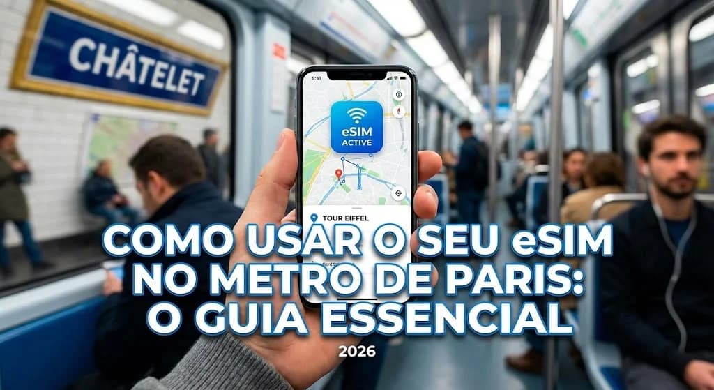 Como Usar seu eSIM para Navegar no Metrô de Paris em 2026: O Guia Essencial