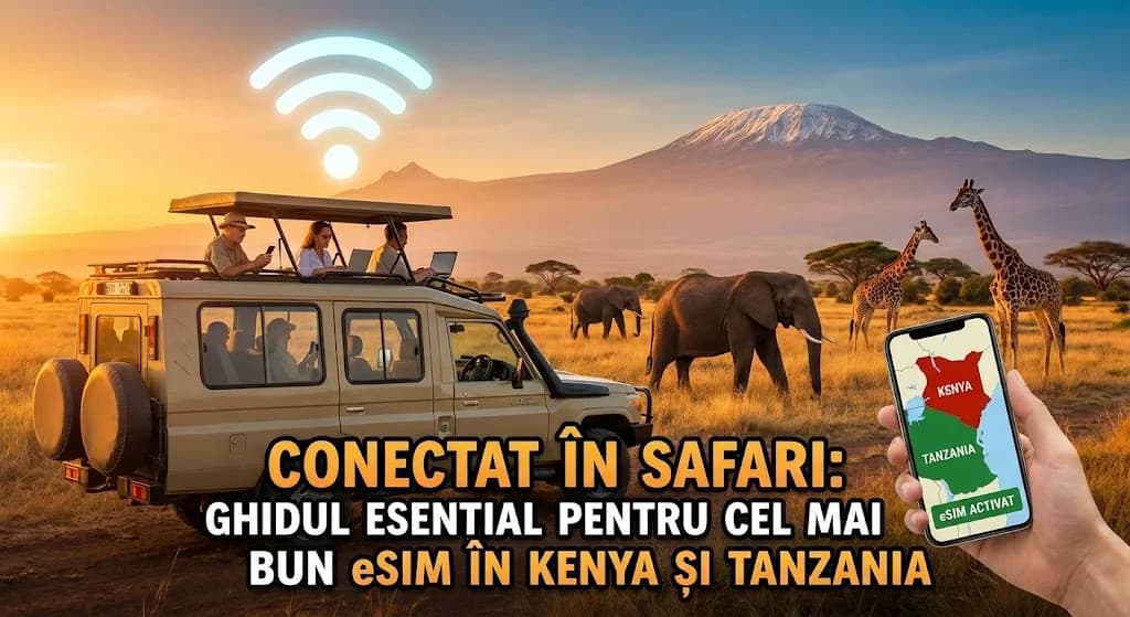 Conectat în Safari: Ghidul Esențial pentru cel mai bun eSIM în Kenya și Tanzania