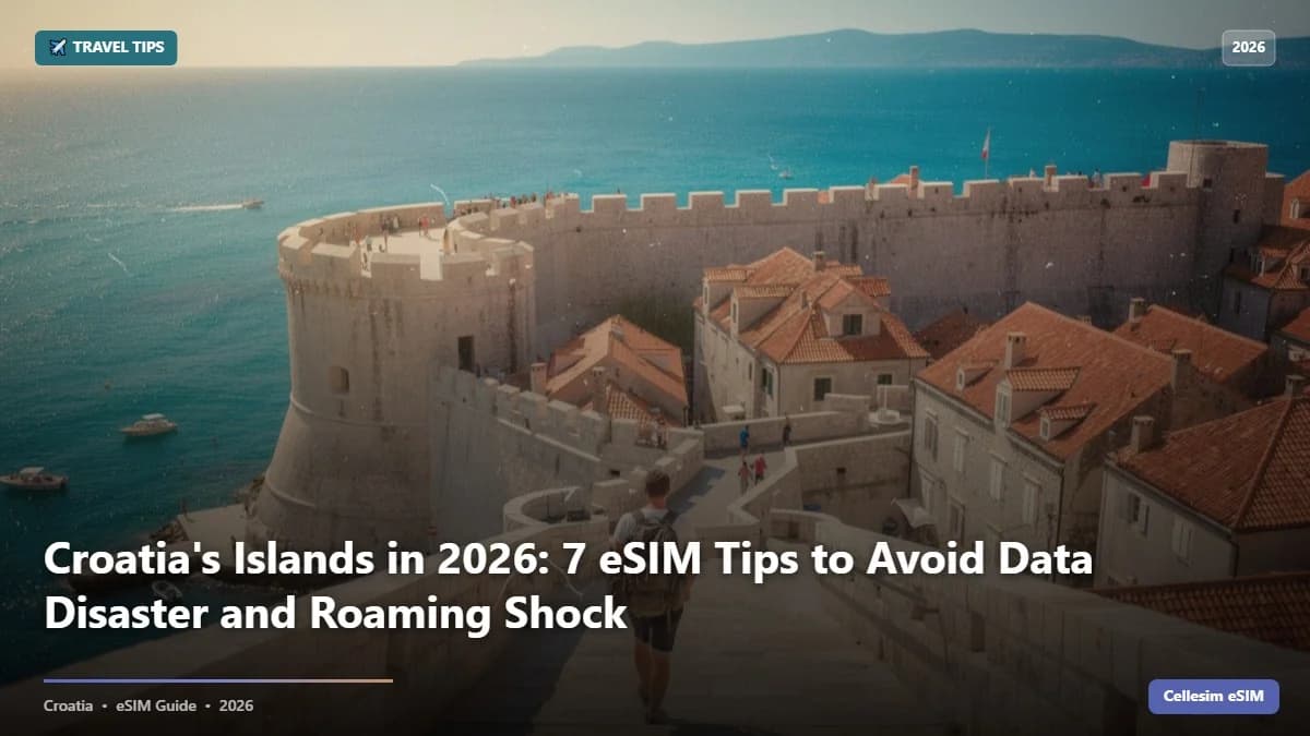 Croatia's Islands in 2026: 7 eSIM Tips to Avoid Data Disaster and Roaming Shock