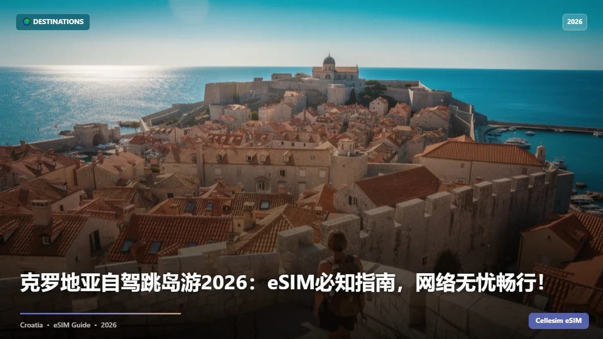 克罗地亚自驾跳岛游2026:eSIM必知指南,网络无忧畅行!