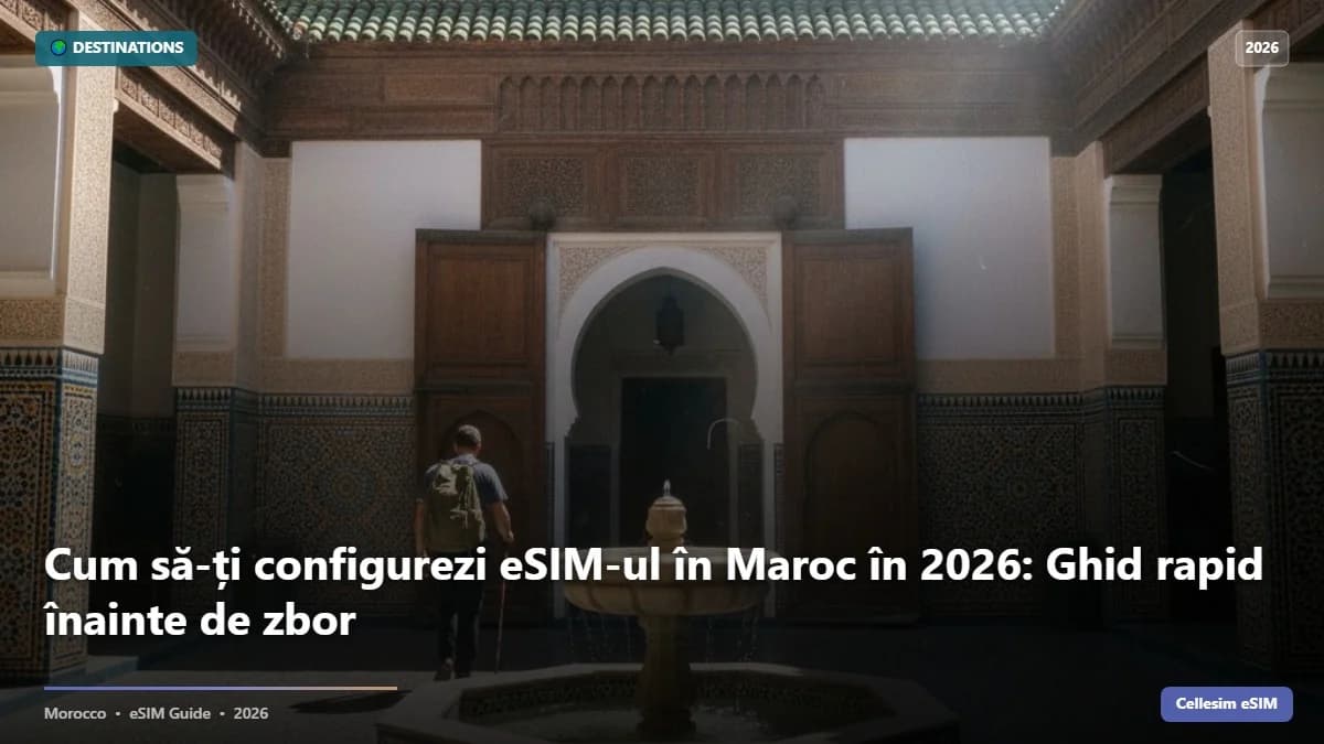 Cum să-ți configurezi eSIM-ul în Maroc în 2026: Ghid rapid înainte de zbor