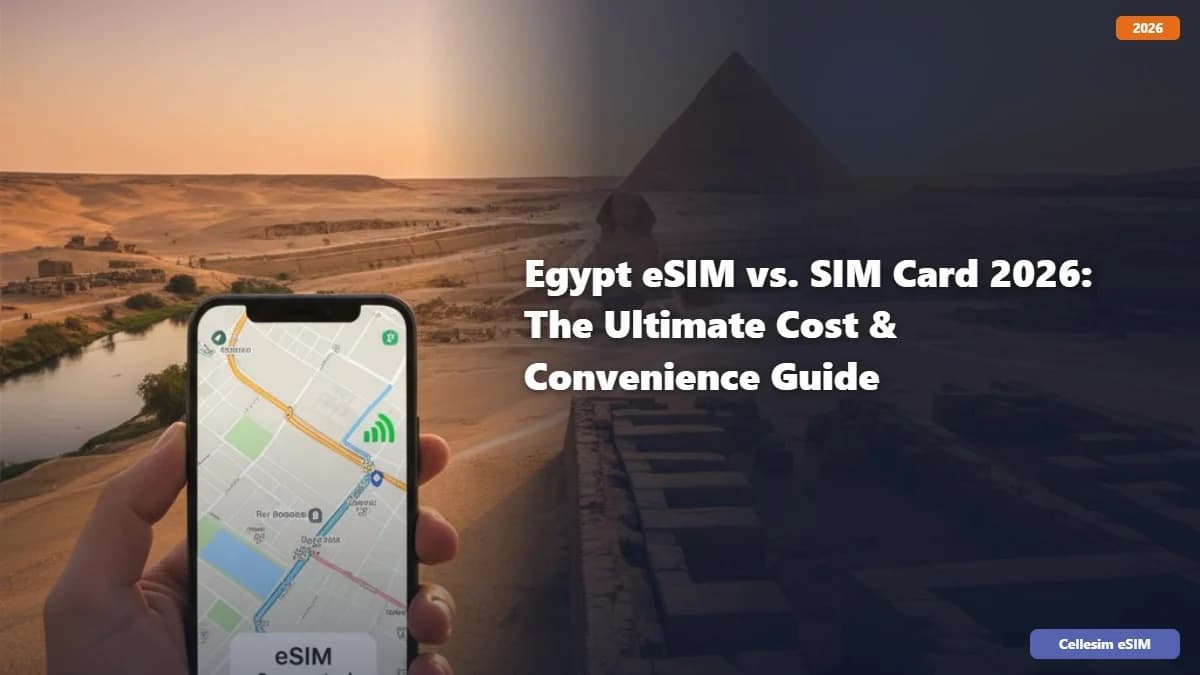 eSIM อียิปต์ vs. ซิมการ์ด 2026: คู่มือฉบับสมบูรณ์เรื่องค่าใช้จ่ายและความสะดวกสบาย