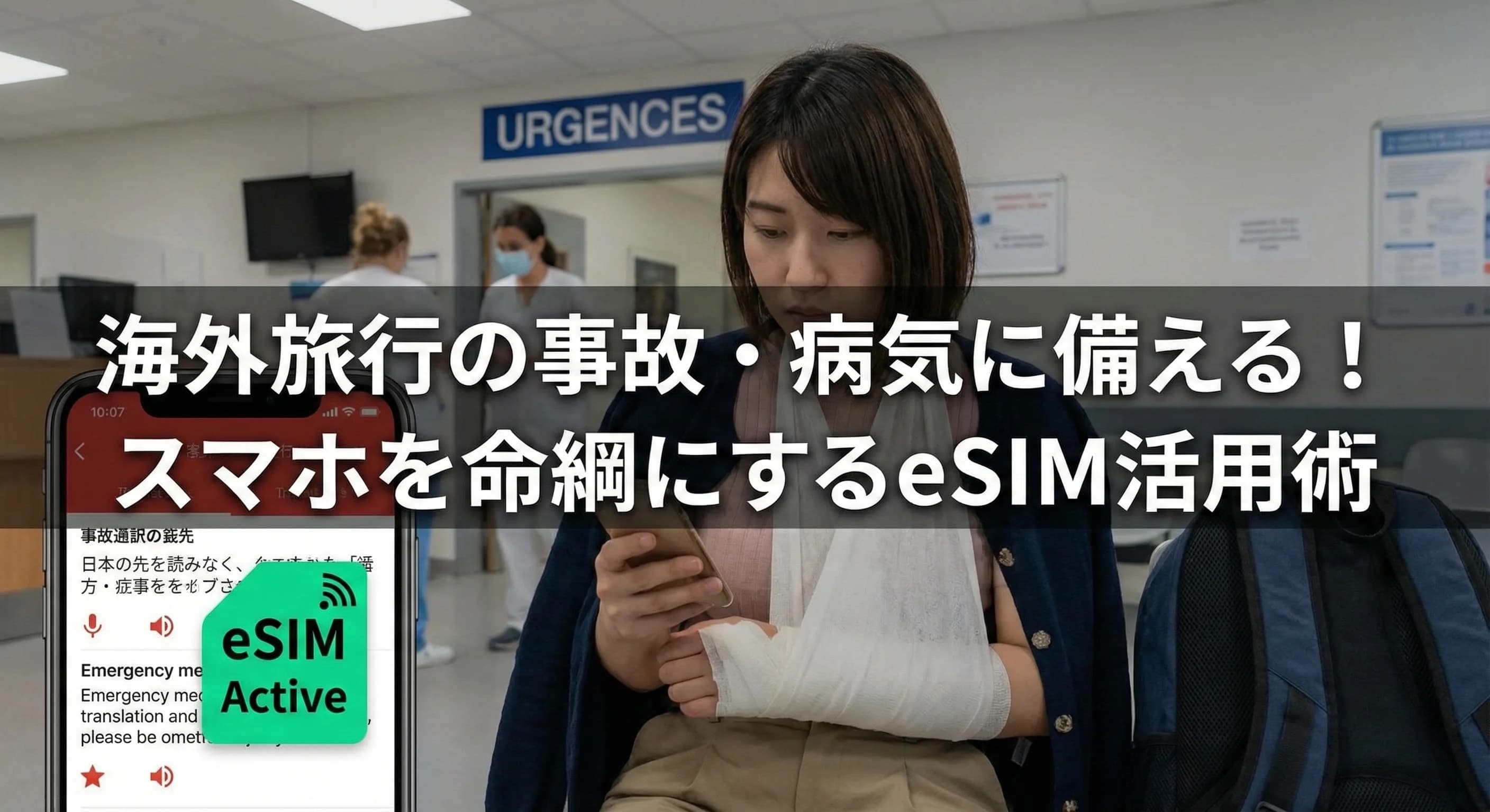 海外旅行の事故・病気に備える!スマホを命綱にするeSIM活用術