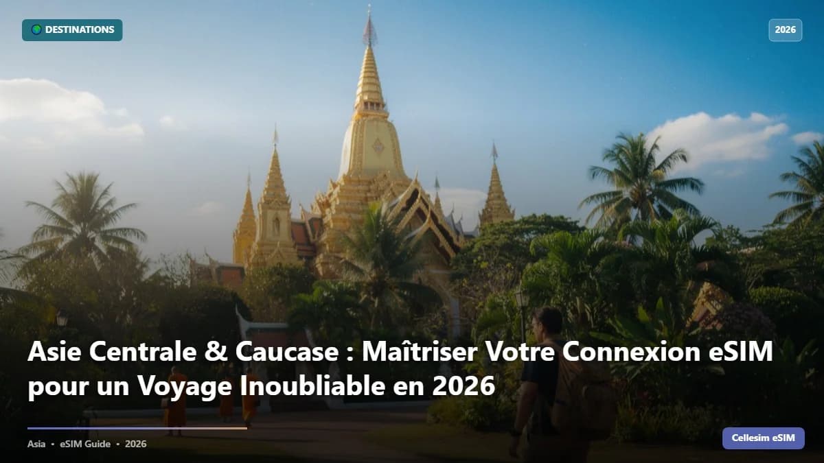 Asie Centrale & Caucase : Maîtriser Votre Connexion eSIM pour un Voyage Inoubliable en 2026