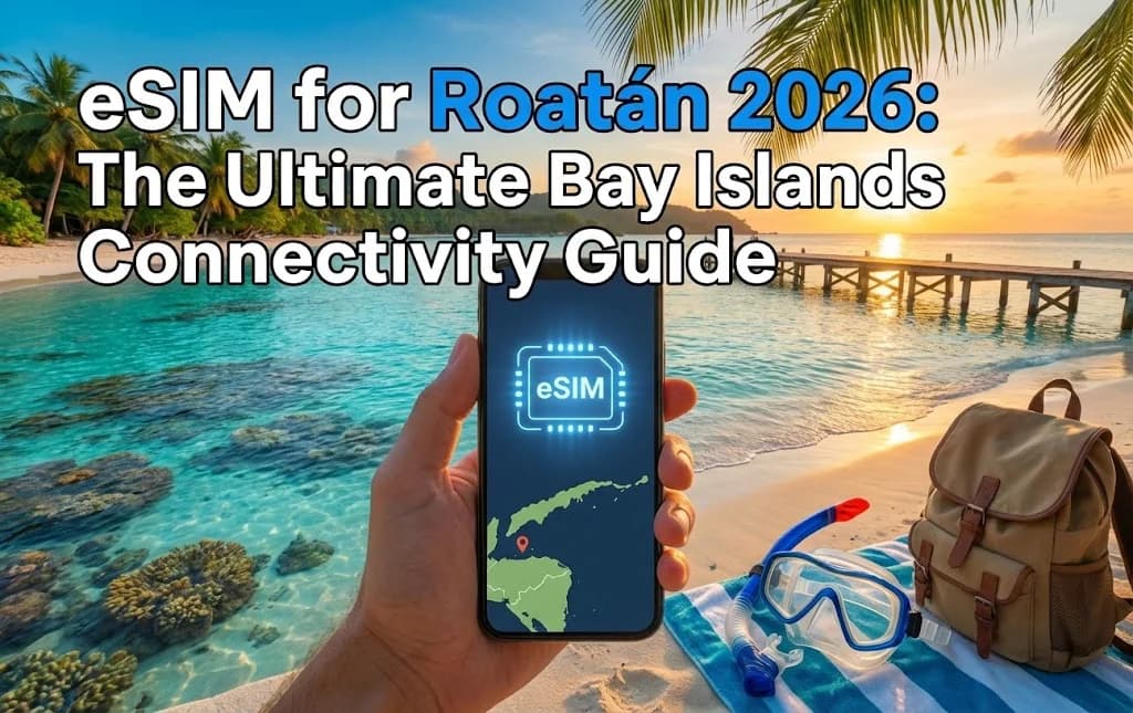 eSIM برای Roatán 2026: راهنمای نهایی اتصال در جزایر خلیج