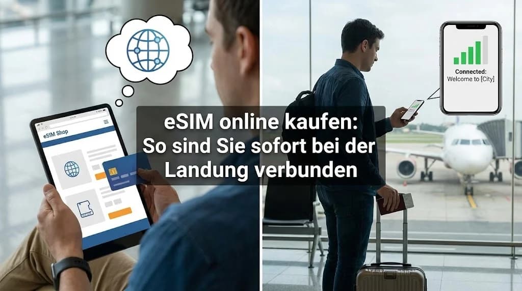 eSIM online kaufen: So sind Sie sofort bei der Landung verbunden