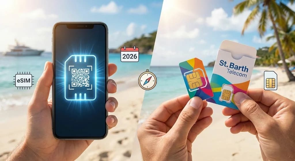 eSIM ou SIM Locale à Saint-Barth : Le Guide Complet pour 2026