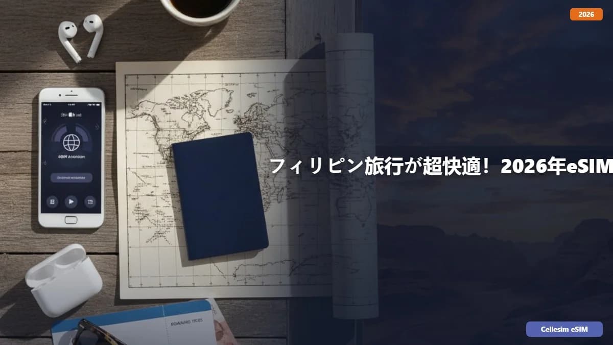 フィリピン旅行が超快適!2026年eSIMで賢くインターネット接続