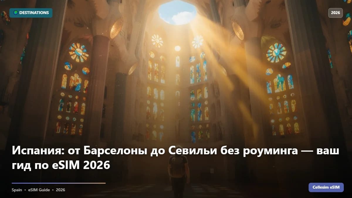 Испания: от Барселоны до Севильи без роуминга — ваш гид по eSIM 2026