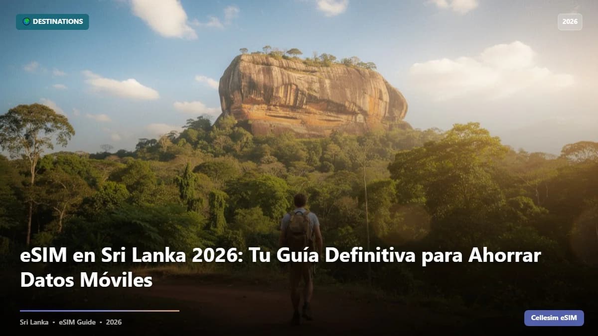 eSIM en Sri Lanka 2026: Tu Guía Definitiva para Ahorrar Datos Móviles