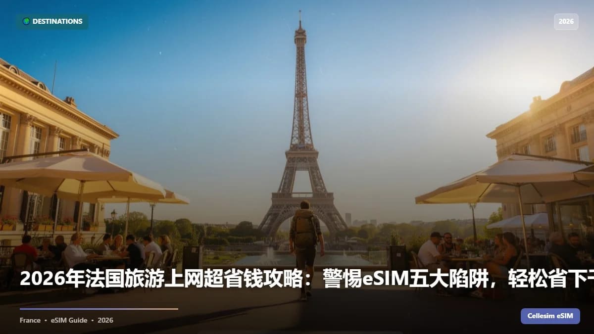 2026年法国旅游上网超省钱攻略:警惕eSIM五大陷阱,轻松省下千元漫游费!