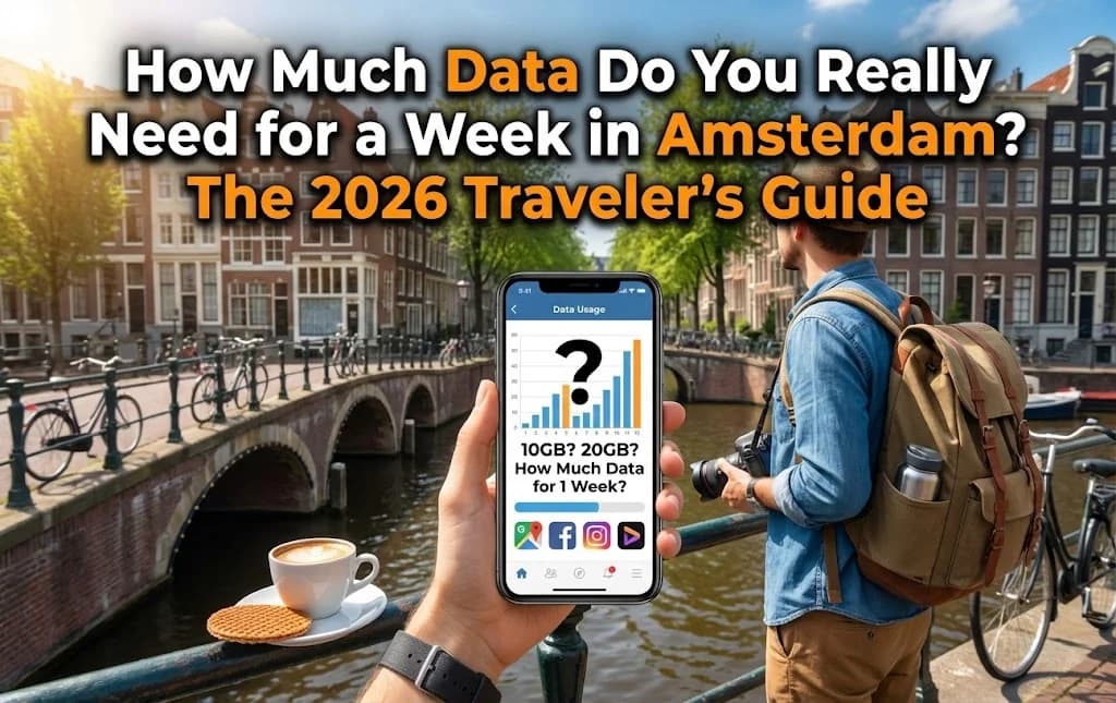 Bạn Cần Bao Nhiêu Dữ Liệu Cho Một Tuần Ở Amsterdam? Hướng Dẫn Dành Cho Du Khách 2026