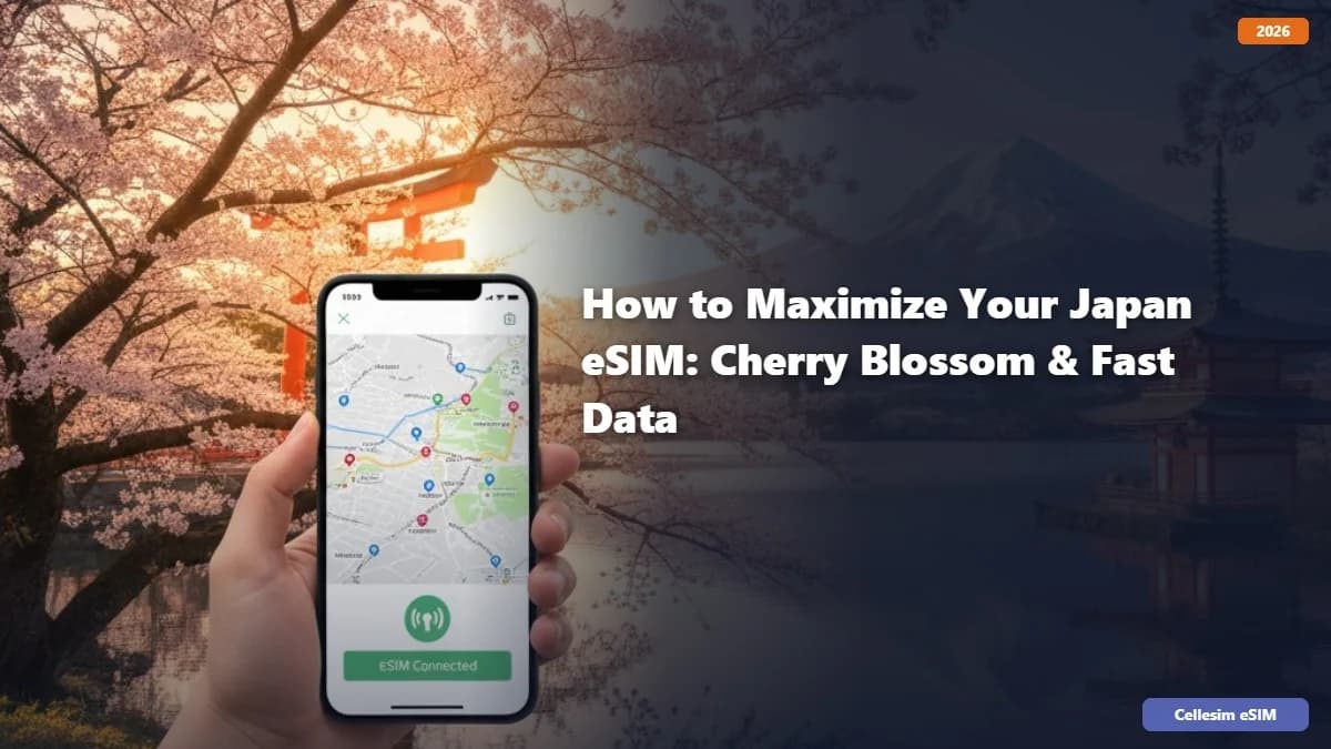 Cara Memaksimumkan eSIM Jepun Anda: Bunga Sakura & Data Pantas