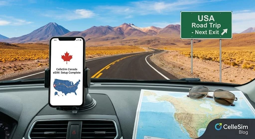 Cara Memasang eSIM Kanada untuk Perjalanan Darat USA ke Kanada Anda