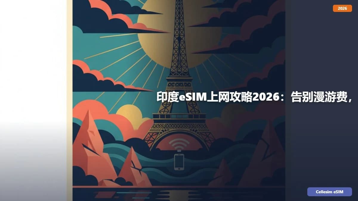 印度eSIM上网攻略2026:告别漫游费,畅游德里孟买不掉线
