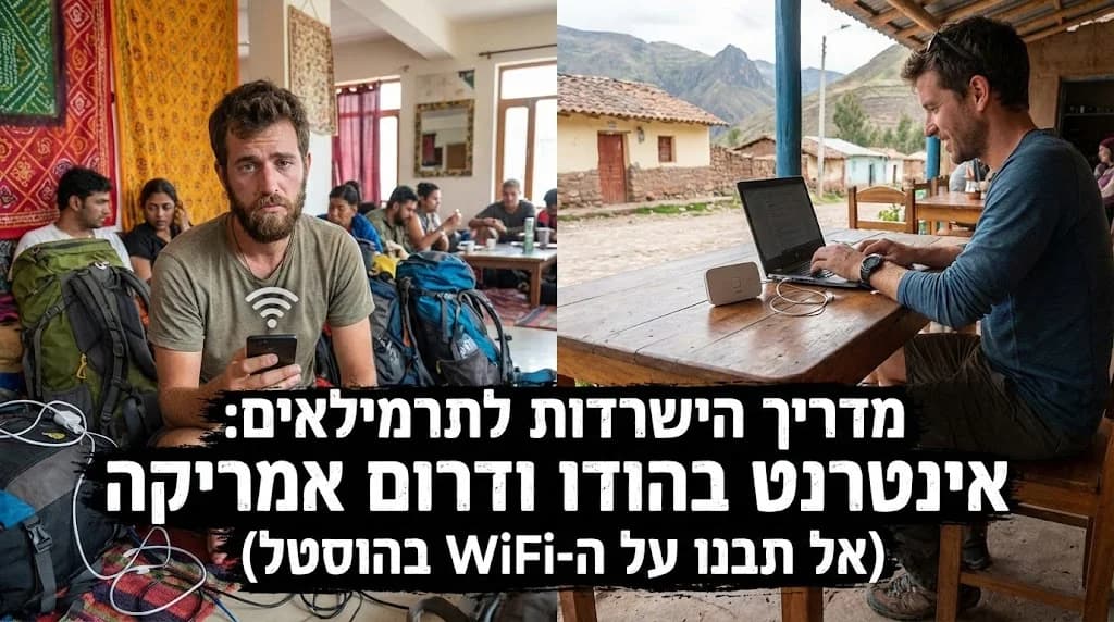 מדריך הישרדות לתרמילאים: אינטרנט בהודו ודרום אמריקה (אל תבנו על ה-WiFi בהוסטל)