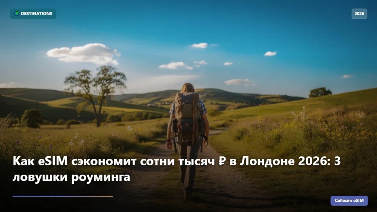 Как eSIM сэкономит сотни тысяч ₽ в Лондоне 2026: 3 ловушки роуминга