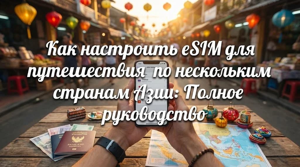Как настроить eSIM для путешествия по нескольким странам Азии: Полное руководство