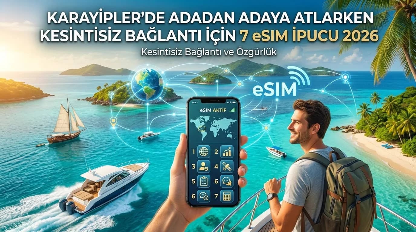Karayipler'de Adadan Adaya Atlarken Kesintisiz Bağlantı için 7 eSIM İpucu 2026