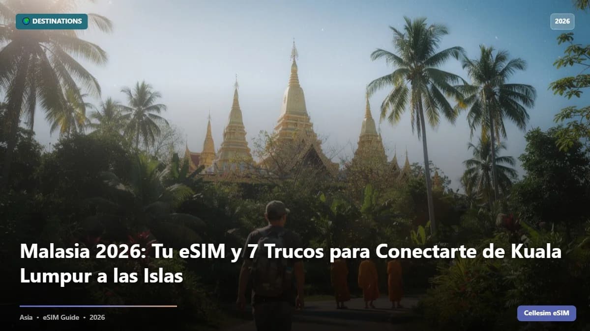 Malasia 2026: Tu eSIM y 7 Trucos para Conectarte de Kuala Lumpur a las Islas