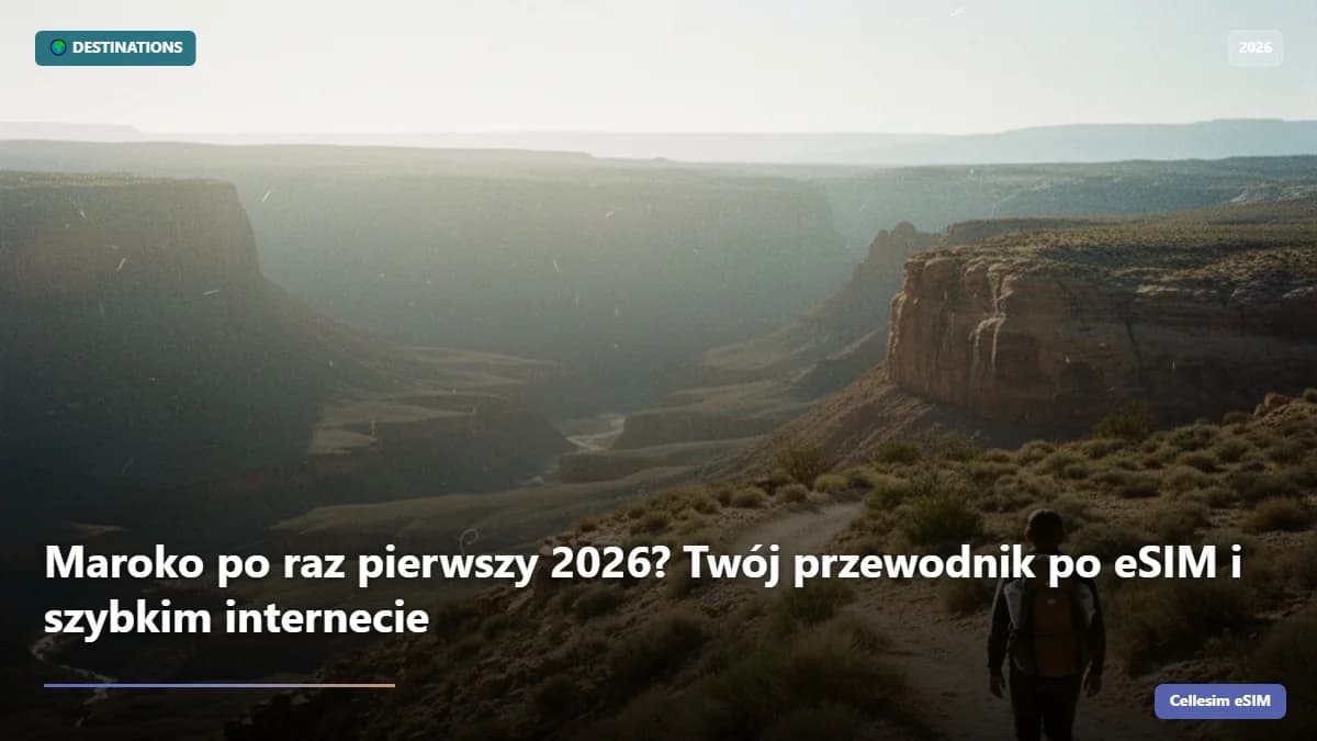 Maroko po raz pierwszy 2026? Twój przewodnik po eSIM i szybkim internecie
