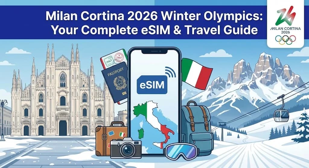 Sukan Olimpik Musim Sejuk Milan Cortina 2026: Panduan Perjalanan & eSIM Lengkap Anda