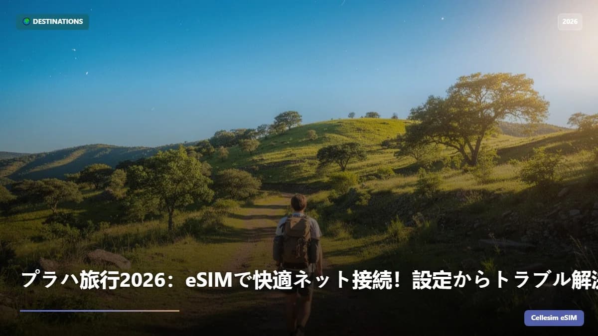 プラハ旅行2026:eSIMで快適ネット接続!設定からトラブル解決まで徹底ガイド