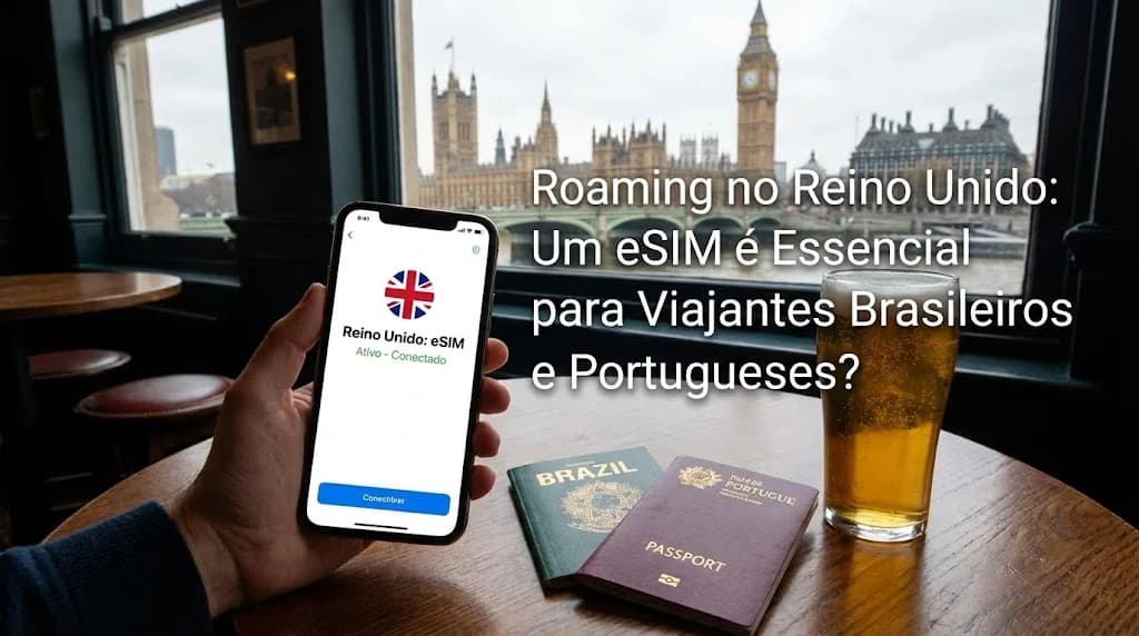 Roaming no Reino Unido: Um eSIM é Essencial para Viajantes Brasileiros?